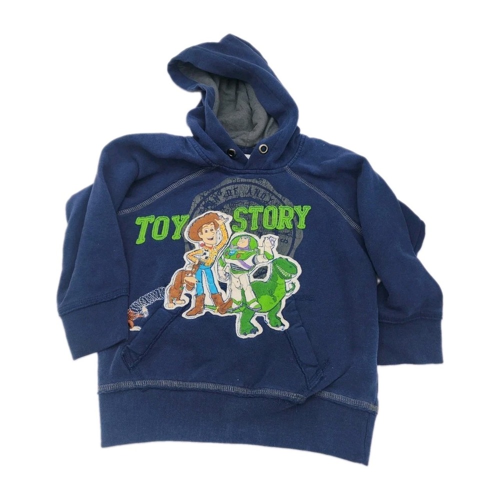 Vintage Y2K Disney Store Toy Story Kids Pullover Hoodie Sz XXS